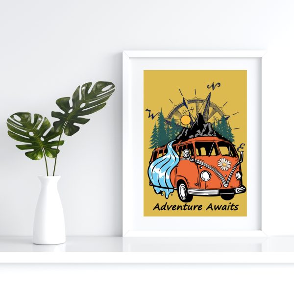 Plakat Oldschoolowy Volkswagen